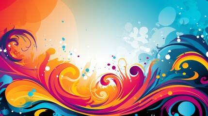 Bursting creativity: vibrant vector composition for energetic and dynamic designs
