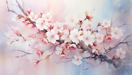 Create a stunning watercolor painting featuring