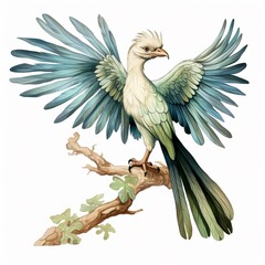 Archaeopteryx bird Cicely Mary Barker clipart AI Generated pictures