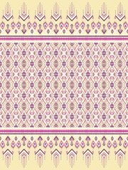 ikat seamless pattern traditional Design