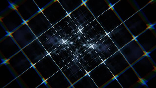 3D infinite grid loop animation
