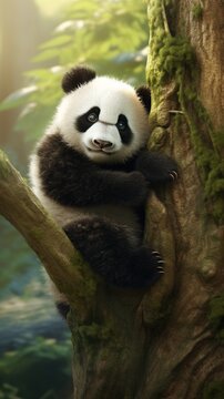 As similar image baby panda AI Generated pictures