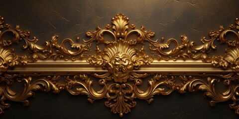 Baroque-style golden decoration.