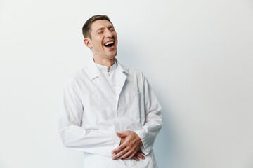 Happy white men cheerful guy men portrait smile background handsome attractive adult background person