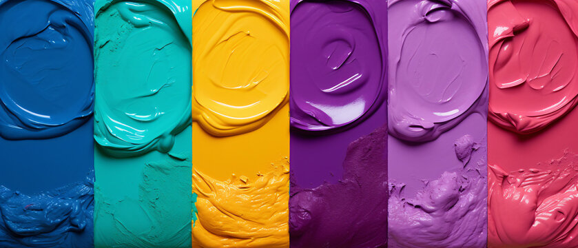 Vivid color palette with bold, contrasting hues that complement each other, creating a lively and dynamic visual experience.