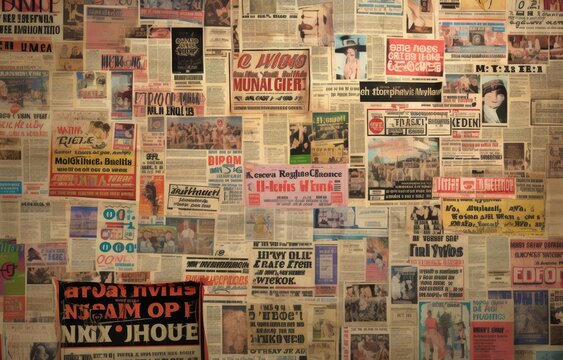 vintage oldpaper newspapers, retro concept