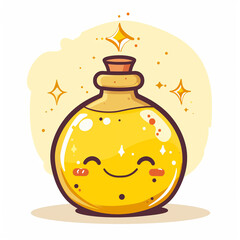 Illustration of a yellow potion