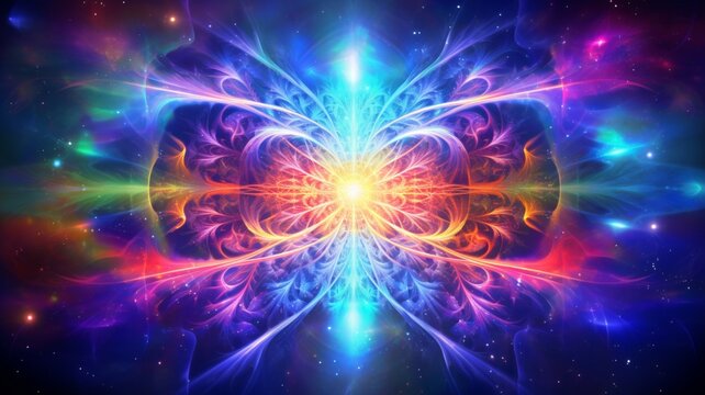 Beautiful celestial cosmos universe mystical spirit AI Generated image