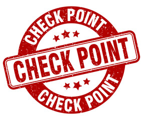 check point stamp. check point label. round grunge sign