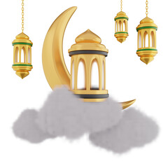 3D Ramadhan Kareem Illustration