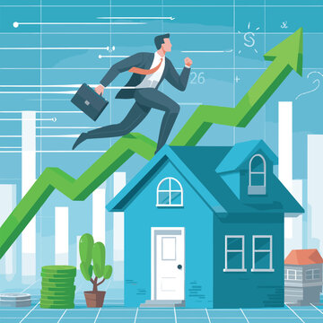 business person with graph