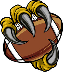 American Football Eagle Claw Cartoon Monster Hand