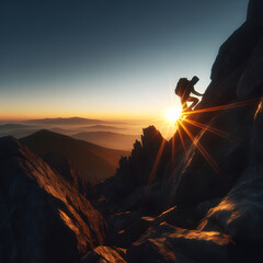 Motivation photos, let's overcome our limitations and develop a spirit of challenge and perseverance to prepare for a hopeful tomorrow. Generative AI 