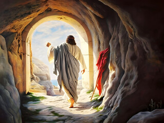 Resurrection Of Jesus at empty tomb