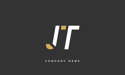 JT, TJ, J, T Abstract Letters Logo Monogram