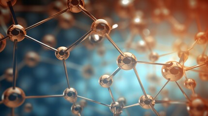 Atomic elegance: captivating 3d visualization of molecule structure for health designs