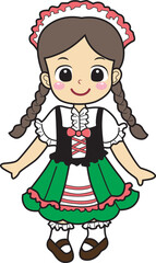 Costume for kids, suitable for holiday, sticker, event, carnival, etc.