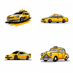 Set of Taxi vector