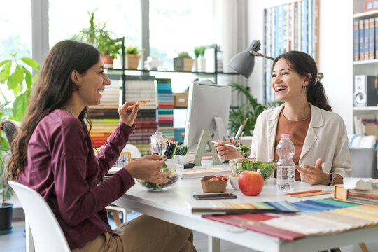 Women Having A Lunch Break Together