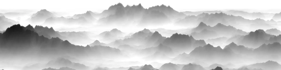 Foto op Plexiglas landscape with fog © 凡墨映画