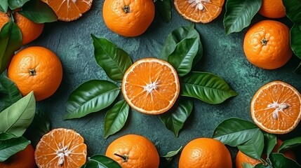 a refreshing citrus tableau  mesmerizing scene unfolds as plump oranges align