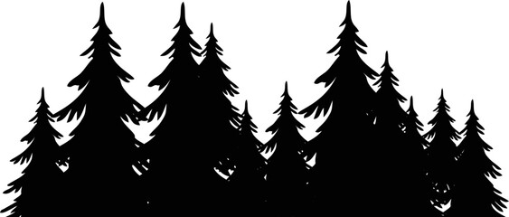 Pine Tree Silhouette