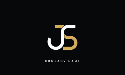 JS, SJ, J, S Abstract Letters Logo Monogram