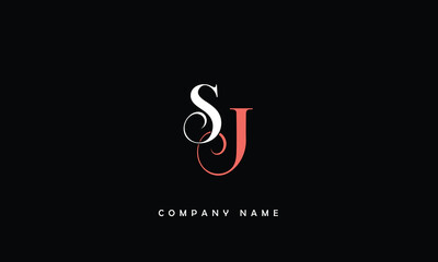 JS, SJ, J, S Abstract Letters Logo Monogram