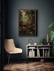 Nature's Vintage Abstract Beauty: Captivating Canvas Art with Inspiring Patterns