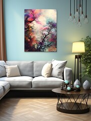Abstract Nature Inspirations: Vibrant Canvas Prints for Inspiring Wall Decor