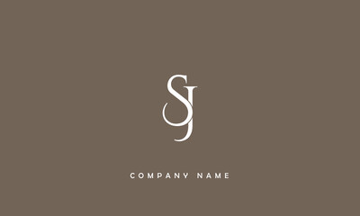 JS, SJ, J, S Abstract Letters Logo Monogram
