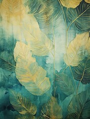 Vintage Art Print: Abstract Nature Patterns for Wall Display - Inspiring Nature Inspirations