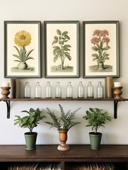 Antique Plant Illustrations: Classic Flora Art for Farmhouse Walls