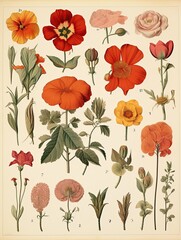 Antique Plant Illustrations: Classic Flora Designs and Cottage Art