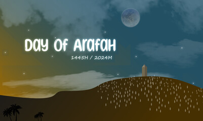 Praying on the 9th of dhulhijjah at Arafah is called wukuf at Arafah