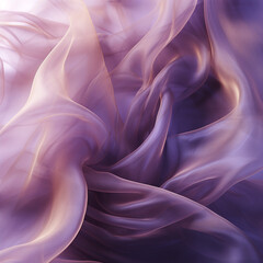 Abstract background with smooth lines in violet and gold colors