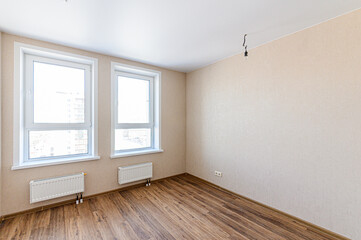 standard room interior apartment. view kind of decor home decoration in hostel house for sale. empty room renovated