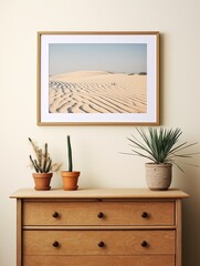 Vintage Craft Beachy Sand Dune Wall Art - Sunny Beach Print