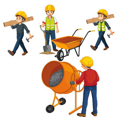 construction worker with tools