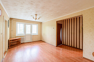 standard room interior apartment. view kind of decor home decoration in hostel house for sale. empty room renovated