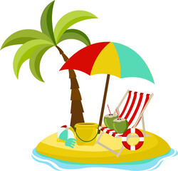 Summer Beach Island Vacation