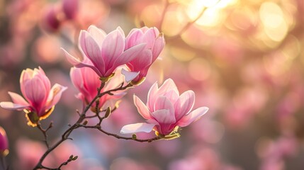 Magnolia blossoms indicate the arrival of spring