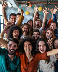 Unity in Diversity: Candid Employee Group Photos with Wide-Angle Lens