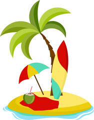 Summer Beach Island Vacation