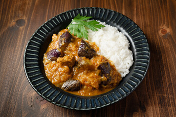 ナスと豚肉のカレーライス