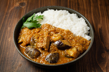 ナスと豚肉のカレーライス