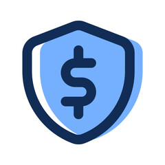 money insurance Filled line icon