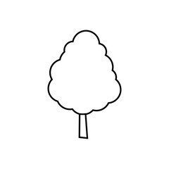 Tree icon vector. Nature illustration sign. green symbol.