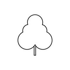 Tree icon vector. Nature illustration sign. green symbol.