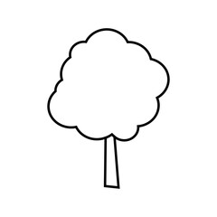 Tree icon vector. Nature illustration sign. green symbol.